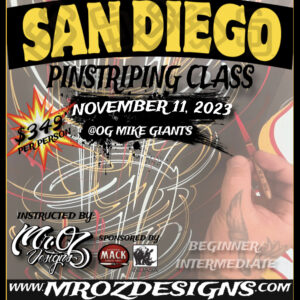 San Diego Pinstriping Class